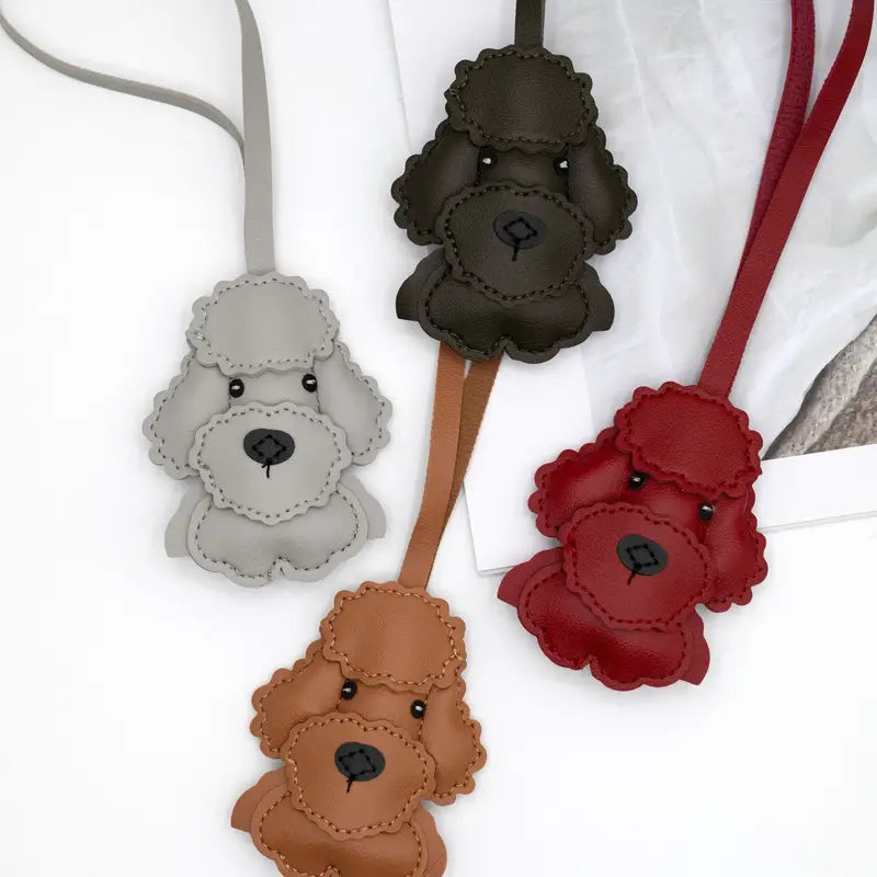 Leather Dog Charm