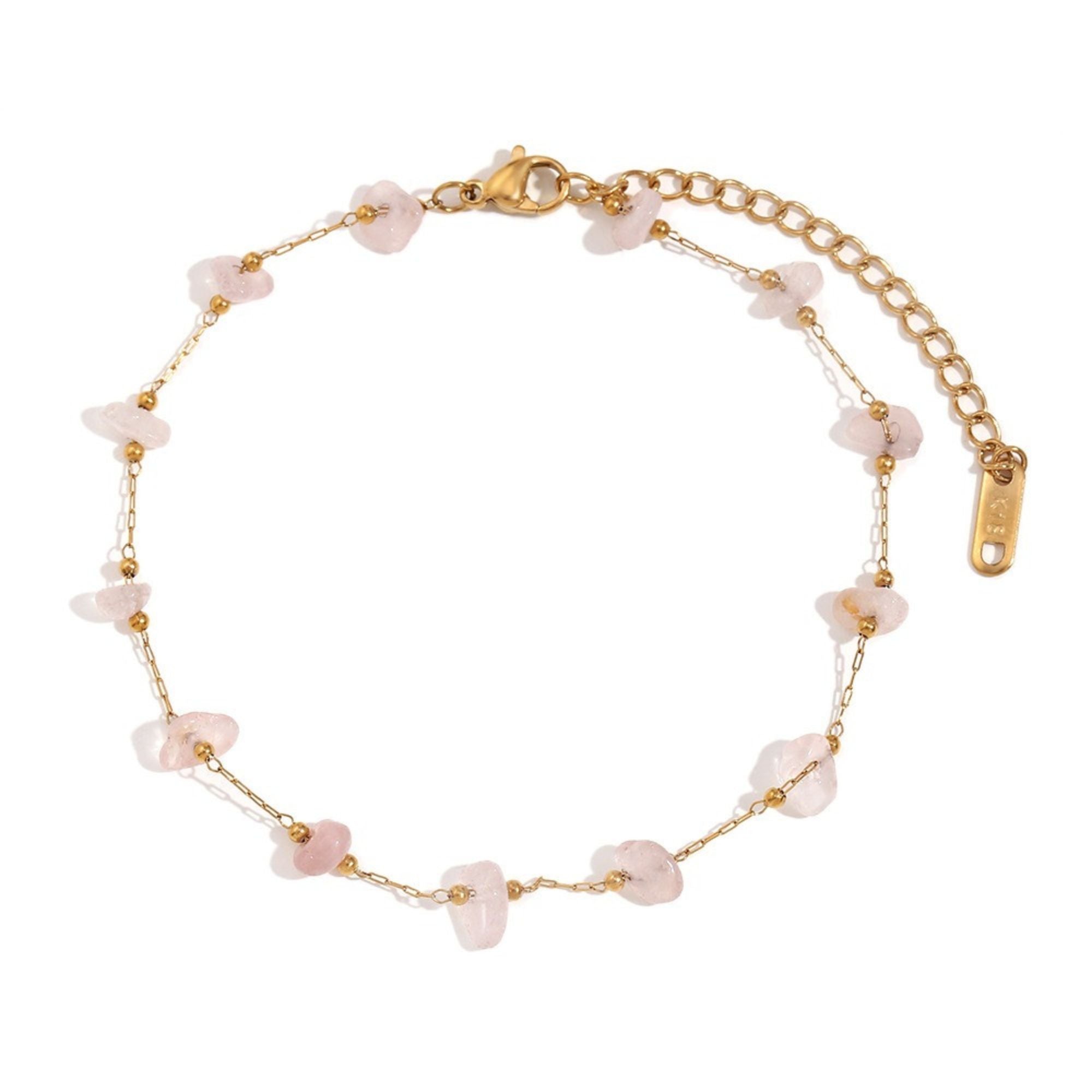 Rose Quartz Anklet