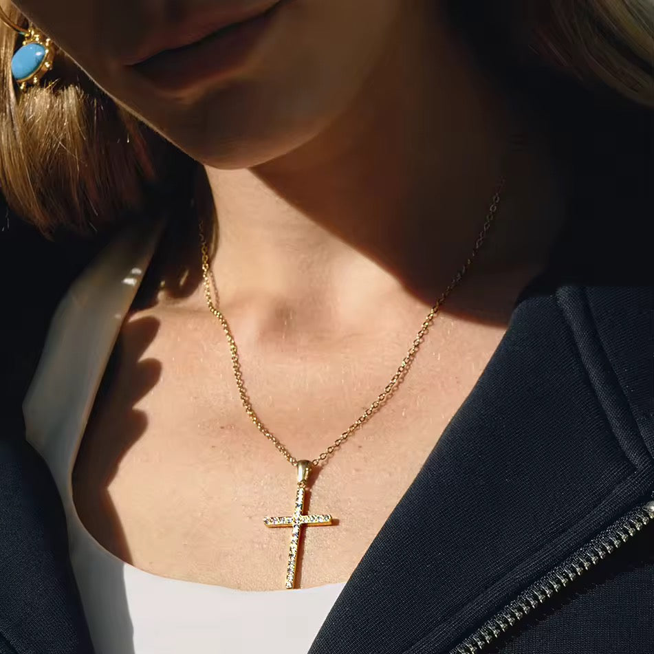 Sparkle Cross Necklace