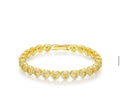 Yellow Heart Tennis Bracelet
