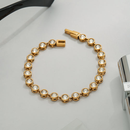 Circular Stone Tennis Bracelet