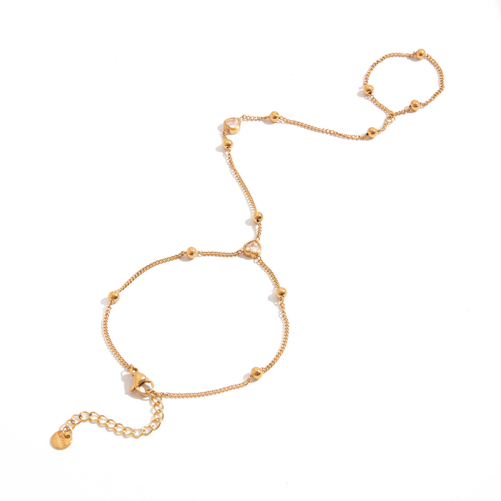 Hand Chain Heart Bracelet