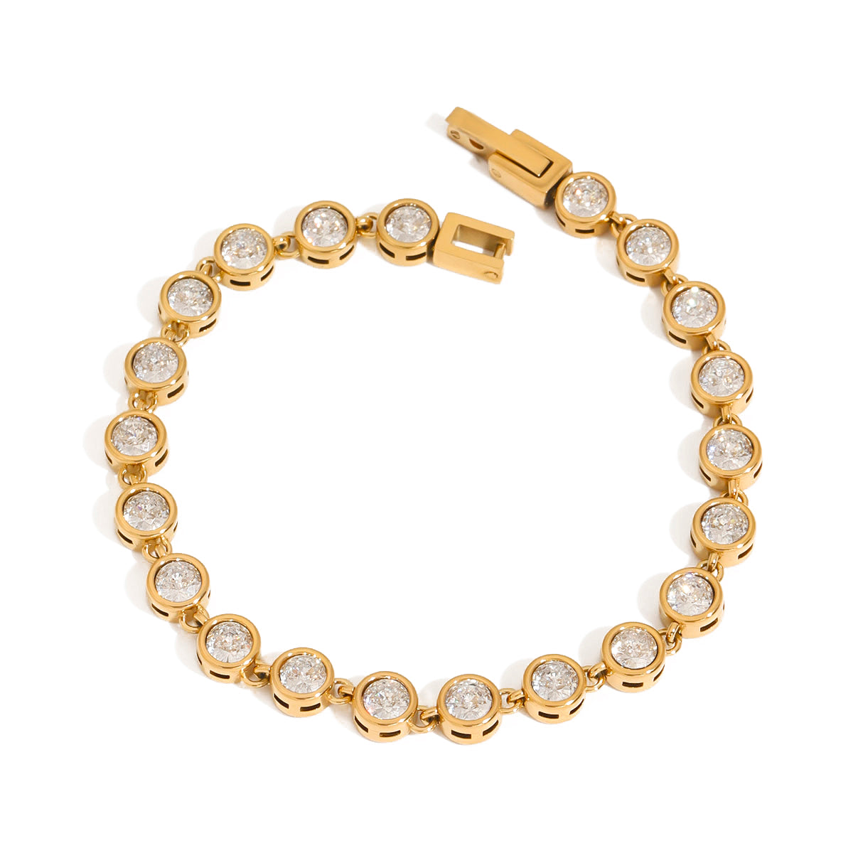 Circular Stone Tennis Bracelet