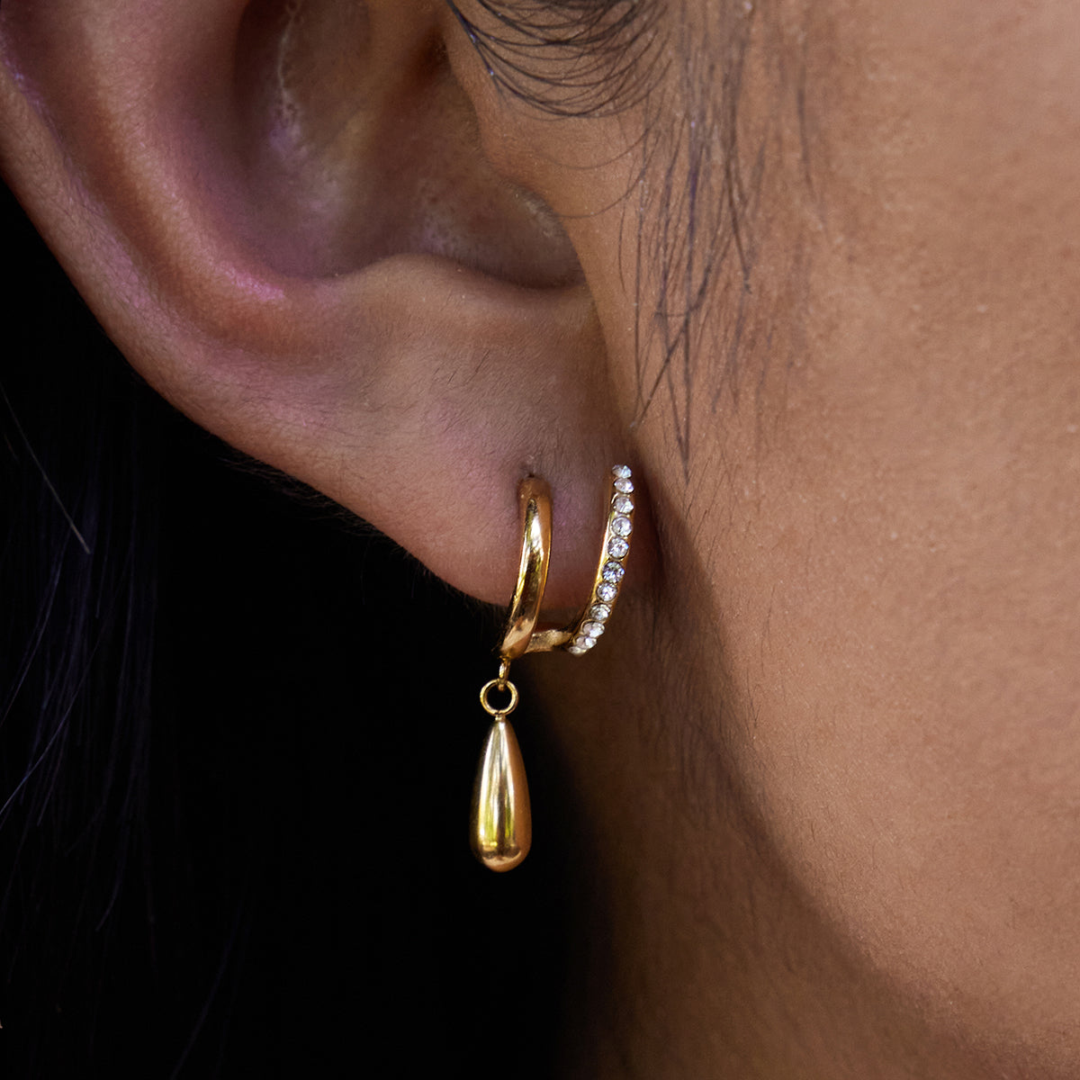 Gold Drop Earrings