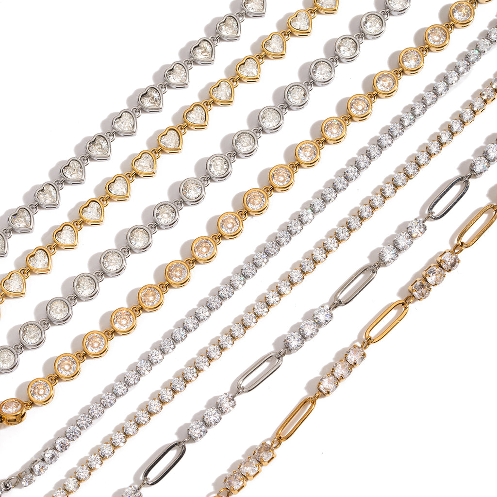 Circular Stone Tennis Bracelet