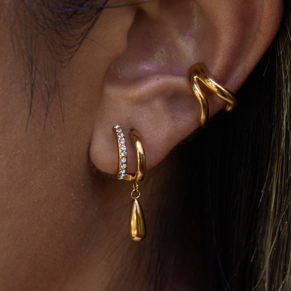 Gold Drop Earrings