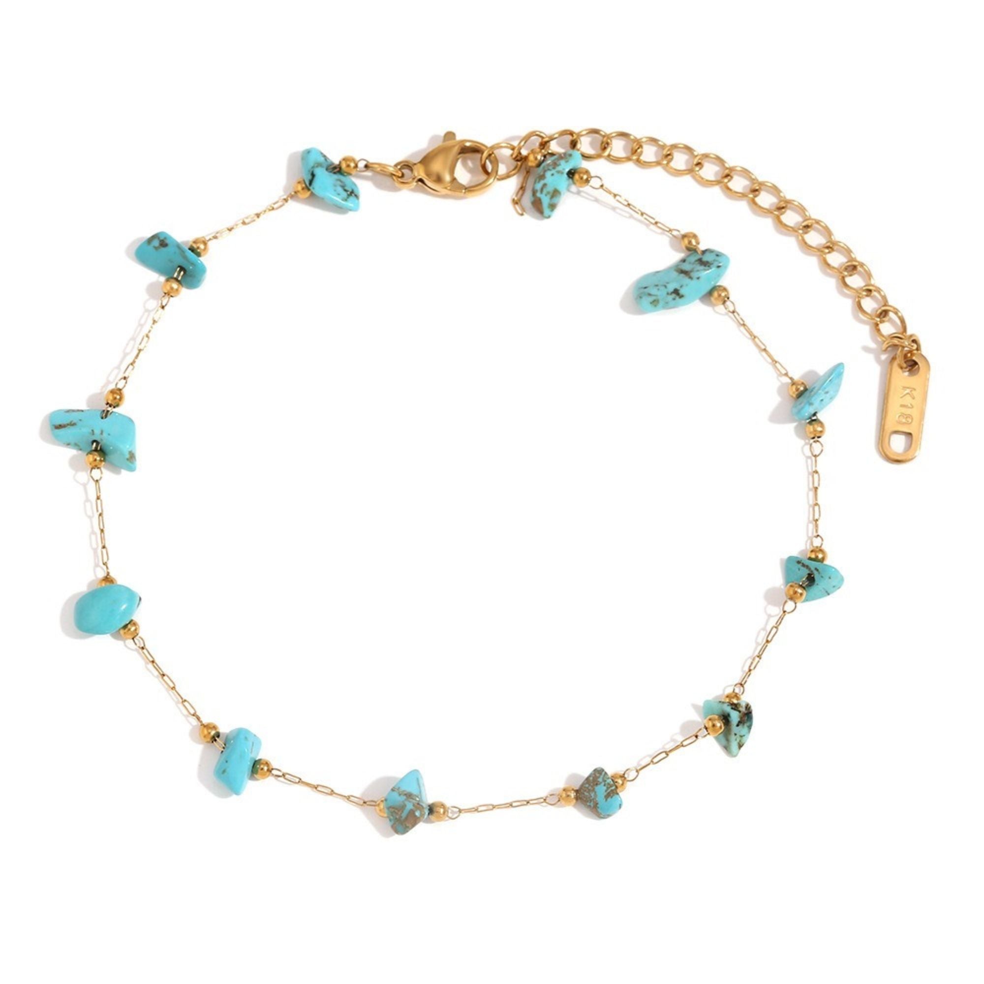 Aquamarine Anklet