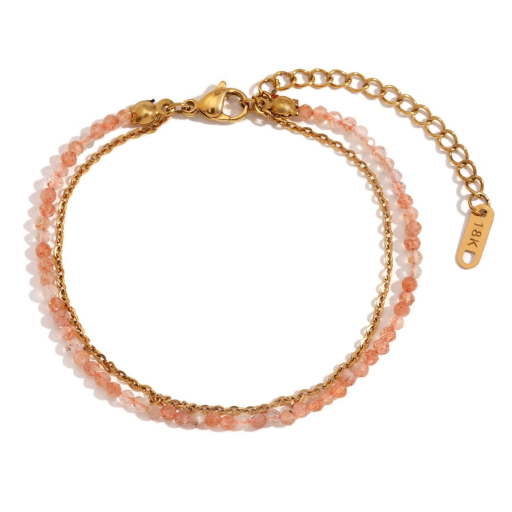Pink Opal Anklet